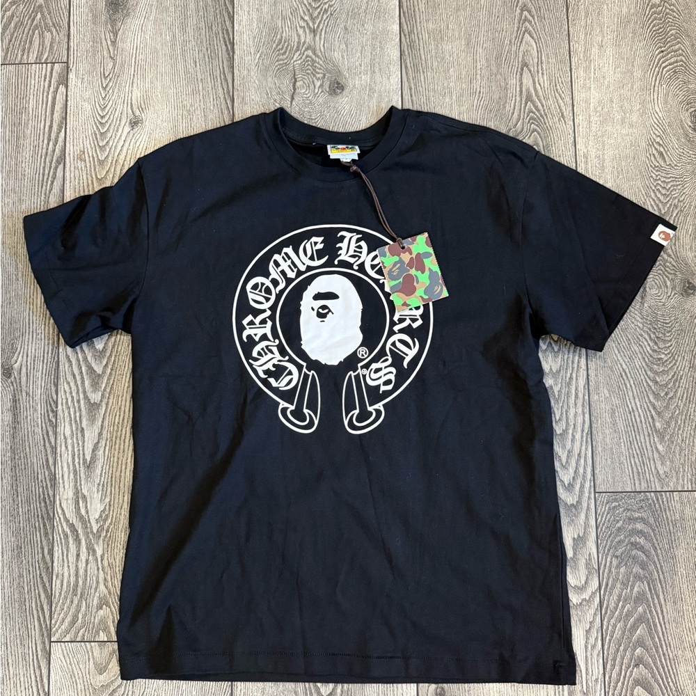 Chrome Hearts Black and White Logo Tee